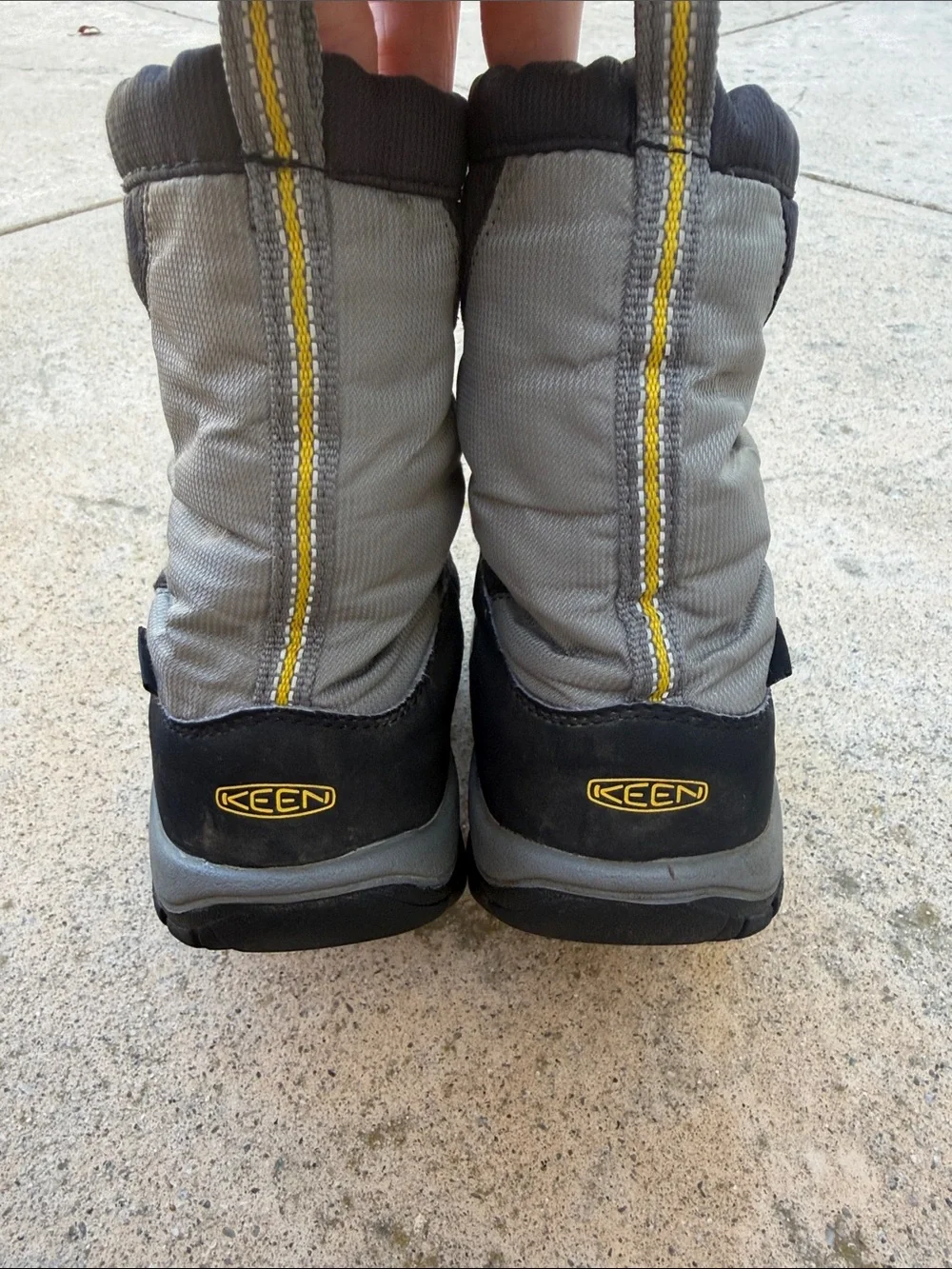KEEN Unisex Kids Winterport Neo Boot Waterproof Black/Grey/Yellow Size 1